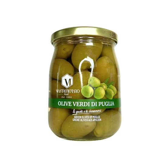 Duże zielone oliwki z Apulii - Olive Verdi di Puglia Mastrototaro